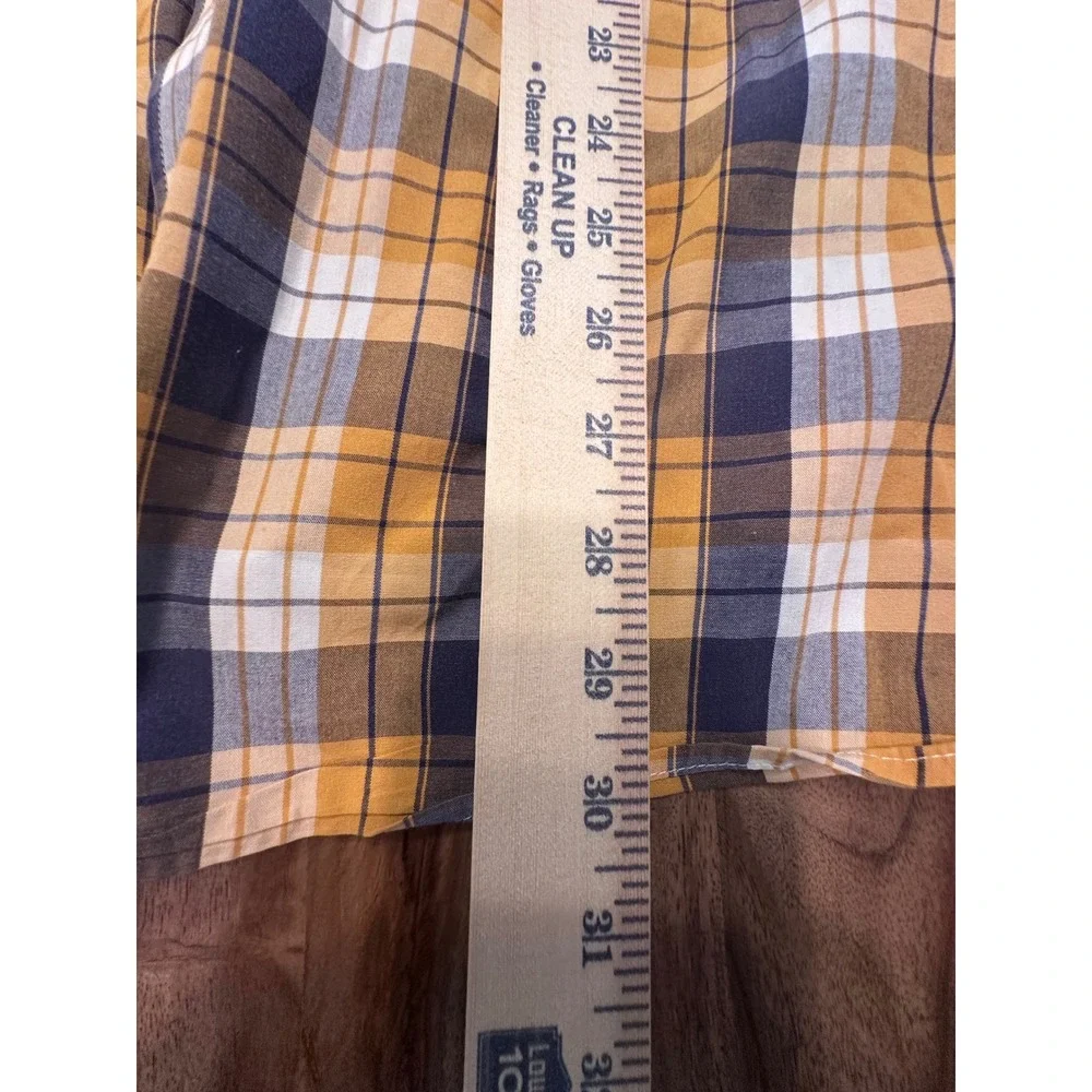 Banana Republic Soft Wash Button‎ Down Shirt Mens XL Plaid Long Sleeve Casual